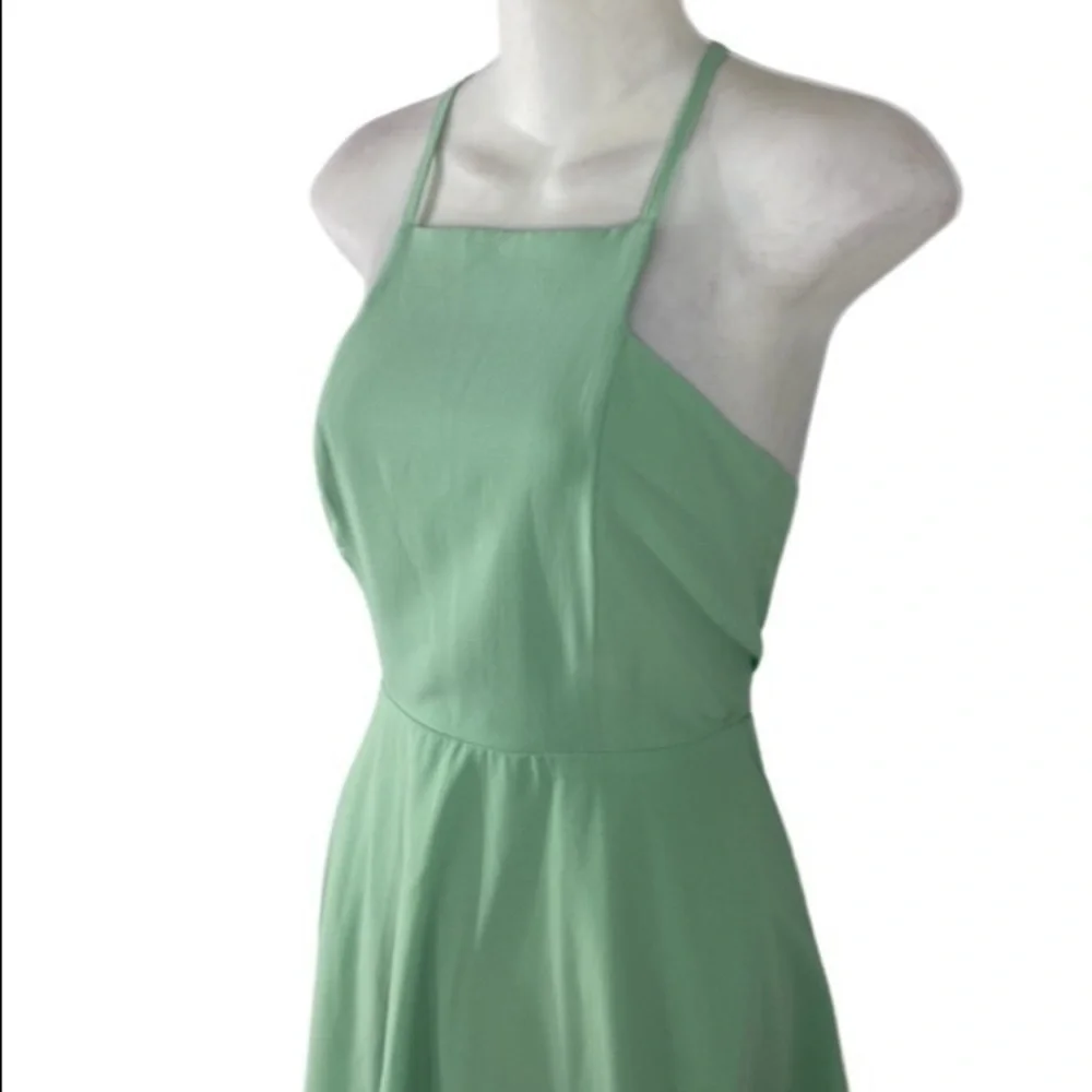 Lulu’s Call to Charms Sage Green Skater Dress GG21